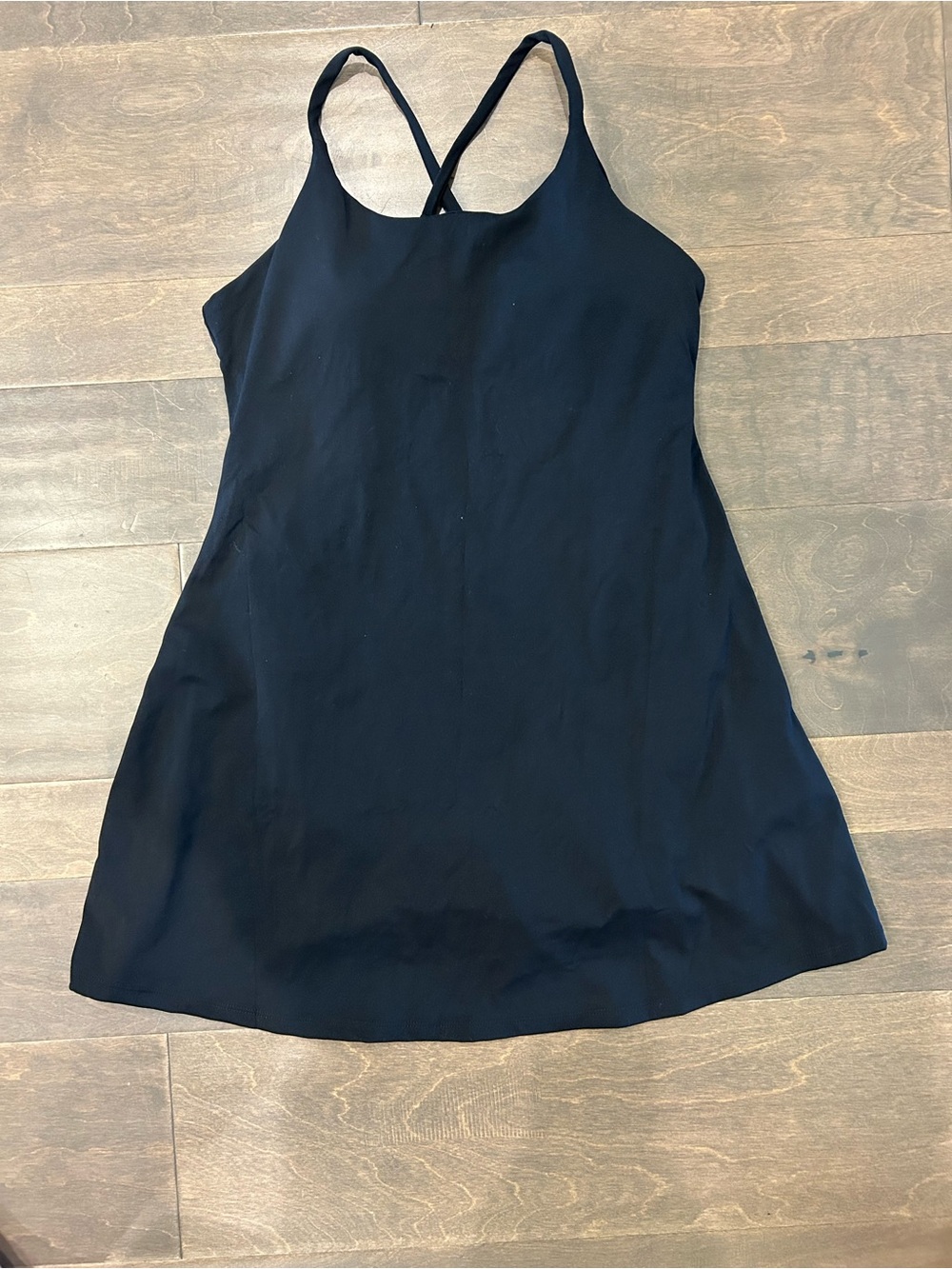 Black Strappy A-Line Women's Dress